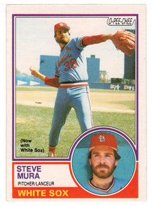 Steve Mura - Chicago White Sox (MLB Baseball Card) 1983 O-Pee-Chee # 24 Mint