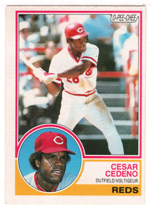 Cesar Cedeno - Cincinnati Reds (MLB Baseball Card) 1983 O-Pee-Chee # 238 VG-NM