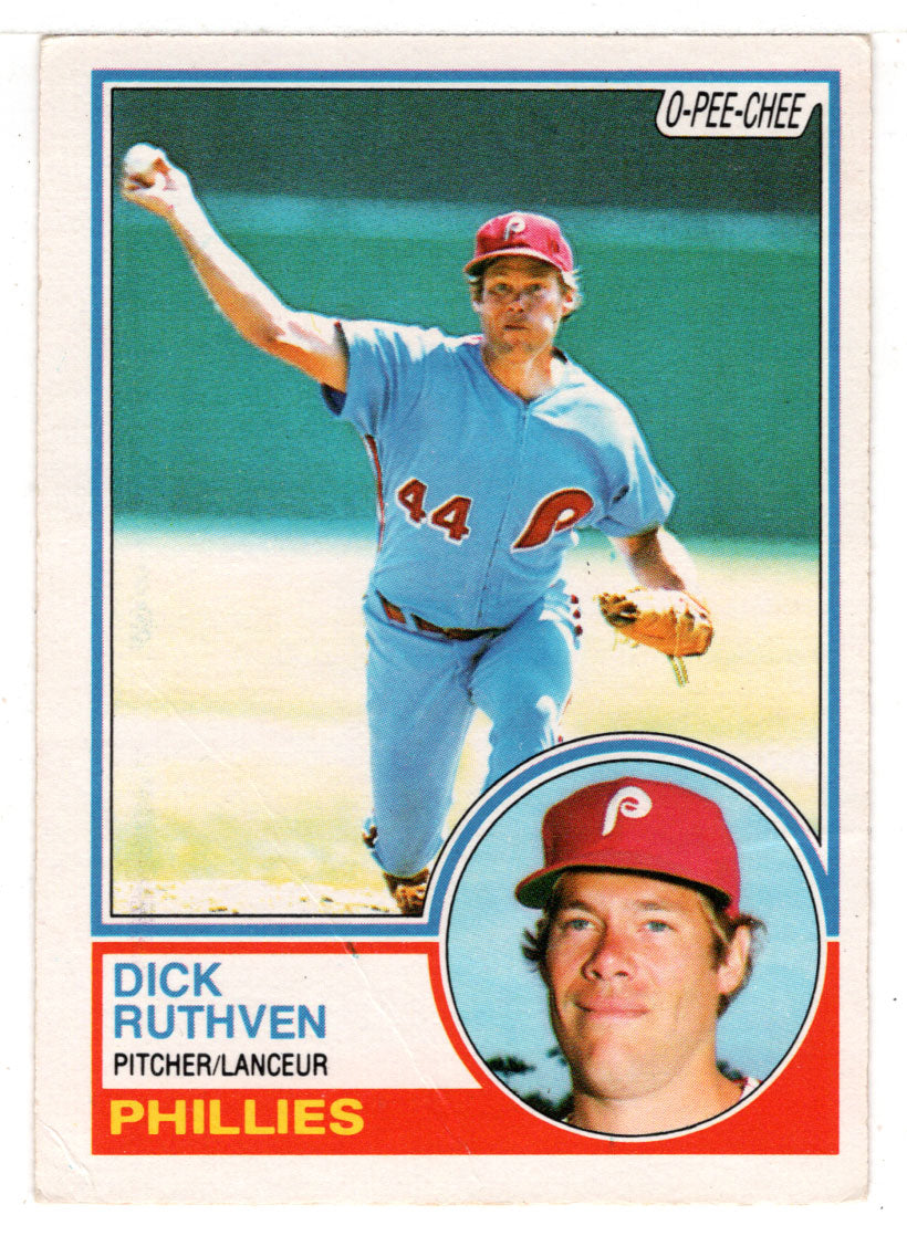 Dick Ruthven - Philadelphia Phillies (MLB Baseball Card) 1983 O-Pee-Chee # 313 VG-NM