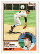 Dave Bergman - San Francisco Giants (MLB Baseball Card) 1983 Topps # 6 VG/NM