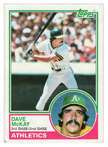 Dave McKay - Oakland Athletics (MLB Baseball Card) 1983 Topps # 47 VG/NM