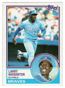 Larry Whisenton - Atlanta Braves (MLB Baseball Card) 1983 Topps # 544 VG/NM