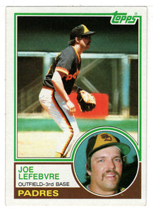 Joe Lefebvre - San Diego Padres (MLB Baseball Card) 1983 Topps # 644 VG/NM