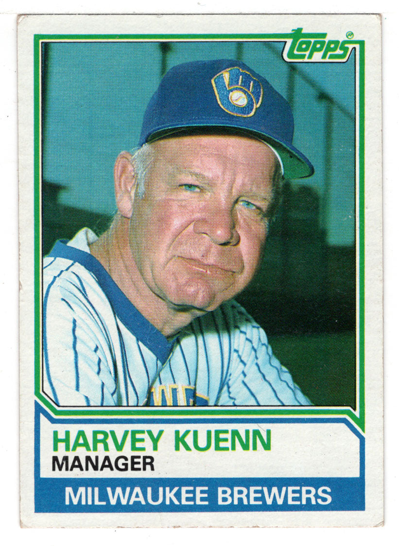 Harvey Kuenn - Milwaukee Brewers - Manager (MLB Baseball Card) 1983 Topps # 726 VG/NM