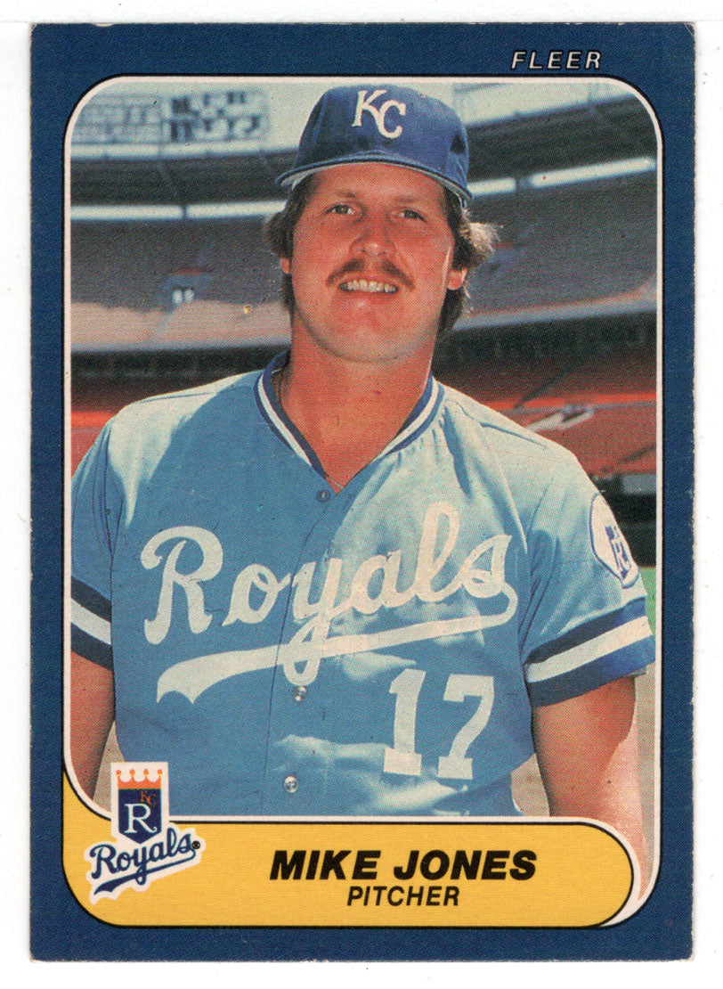 Mike Jones - Kansas City Royals (MLB Baseball Card) 1986 Fleer # 12 Mint