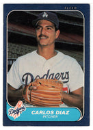 Carlos Diaz - Los Angeles Dodgers (MLB Baseball Card) 1986 Fleer # 128 Mint