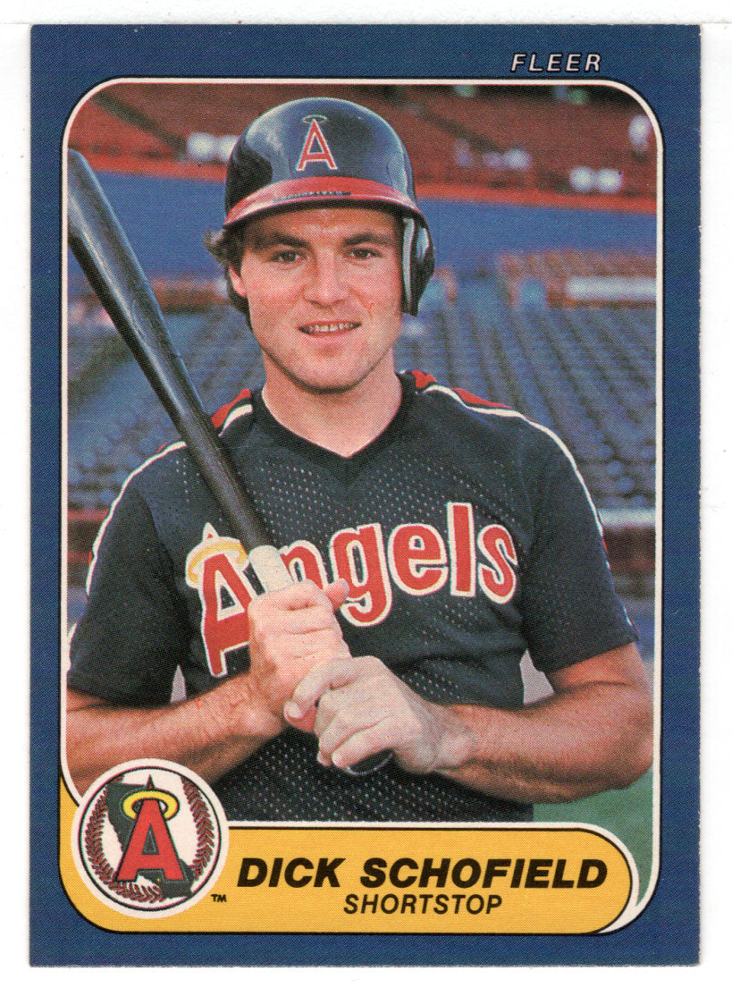 Dick Schofield - California Angels (MLB Baseball Card) 1986 Fleer # 167 Mint