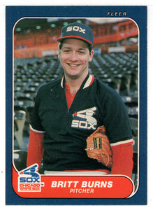 Britt Burns - Chicago White Sox (MLB Baseball Card) 1986 Fleer # 200 Mint