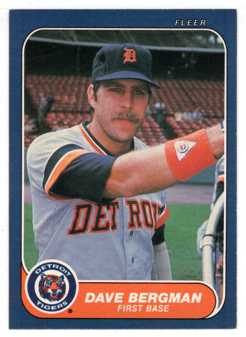 Dave Bergman - Detroit Tigers (MLB Baseball Card) 1986 Fleer # 222 Mint