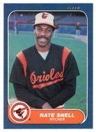 Nate Snell RC - Baltimore Orioles (MLB Baseball Card) 1986 Fleer # 288 Mint