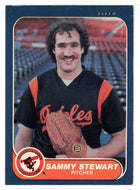 Sammy Stewart - Baltimore Orioles (MLB Baseball Card) 1986 Fleer # 289 Mint