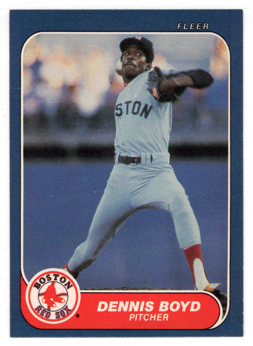 Dennis Boyd - Boston Red Sox (MLB Baseball Card) 1986 Fleer # 342 Mint