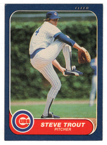 Steve Trout - Chicago Cubs (MLB Baseball Card) 1986 Fleer # 384 Mint