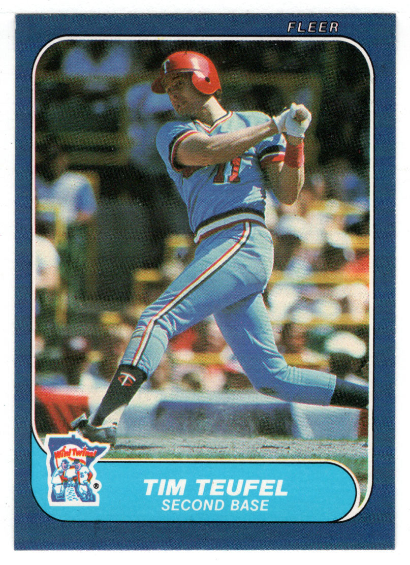 Tim Teufel - Minnesota Twins (MLB Baseball Card) 1986 Fleer # 407 Mint