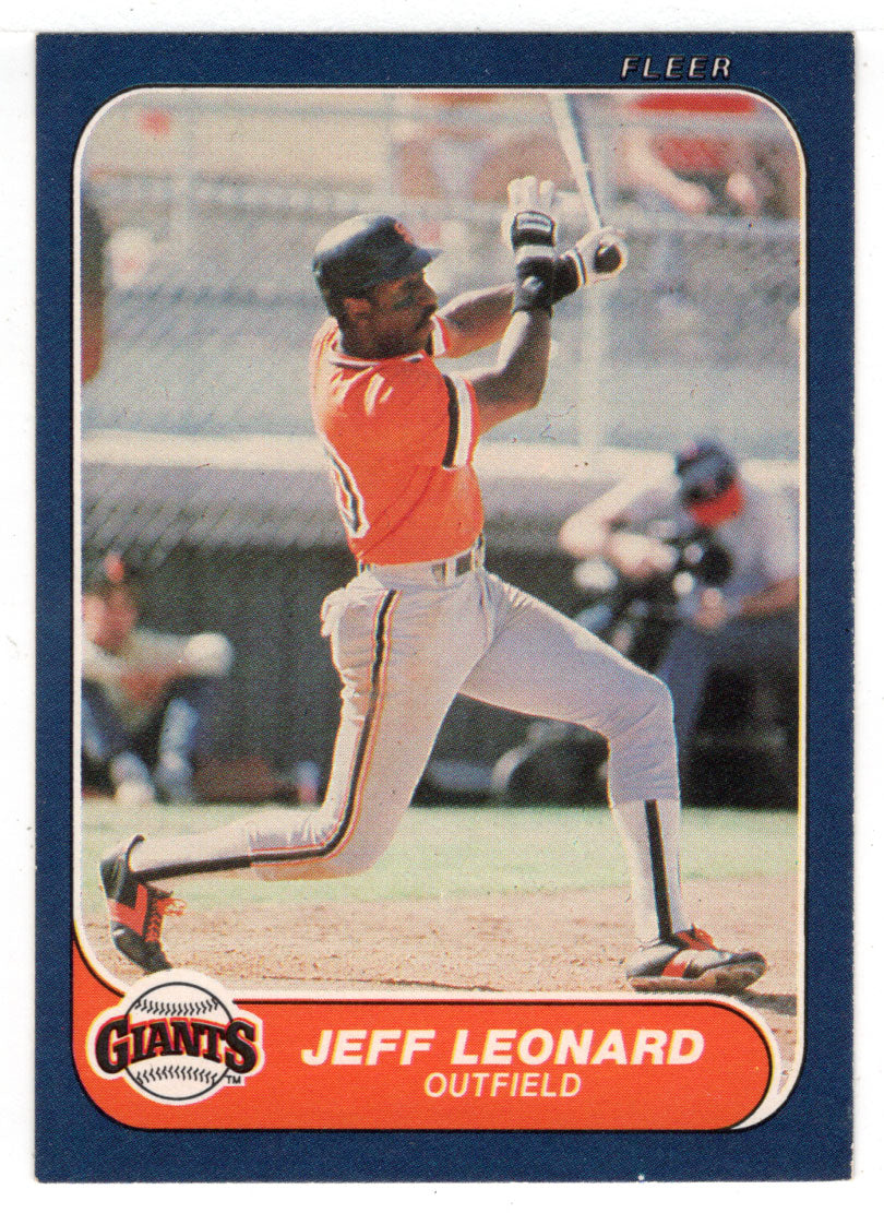 Jeff Leonard - San Francisco Giants (MLB Baseball Card) 1986 Fleer # 548 Mint