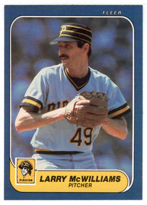 Larry McWilliams - Pittsburgh Pirates (MLB Baseball Card) 1986