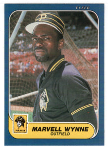 Marvell Wynne - Pittsburgh Pirates (MLB Baseball Card) 1986 Fleer # 625 Mint