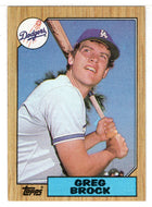 Greg Brock - Los Angeles Dodgers (MLB Baseball Card) 1987 Topps # 26 Mint