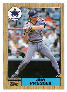 Jim Presley - Seattle Mariners (MLB Baseball Card) 1987 Topps # 45 Mint