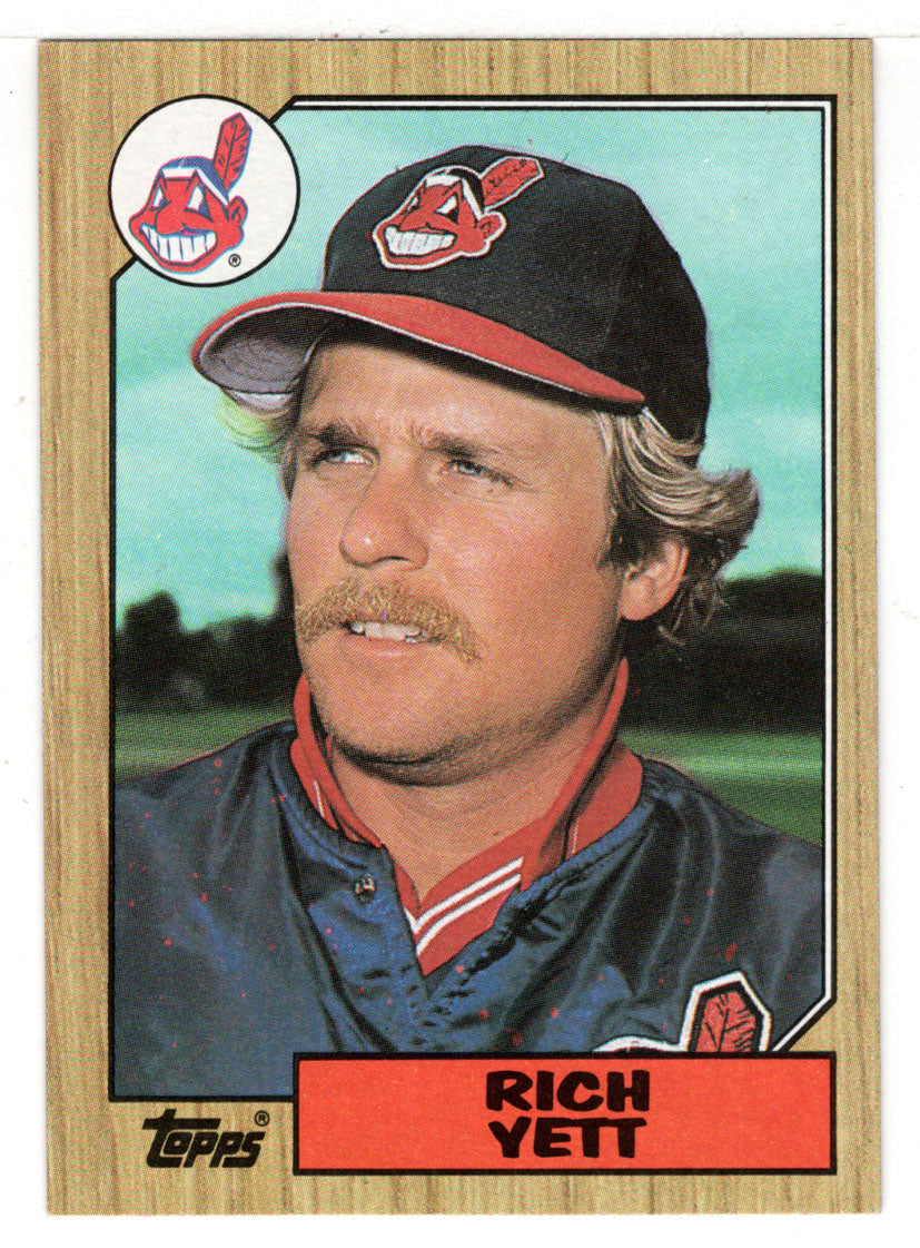 Rich Yett - Cleveland Indians (MLB Baseball Card) 1987 Topps # 134 Mint