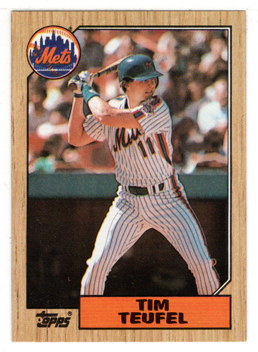 Tim Teufel - New York Mets (MLB Baseball Card) 1987 Topps # 158 Mint
