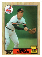 Cory Snyder - Cleveland Indians (MLB Baseball Card) 1987 Topps # 192 Mint