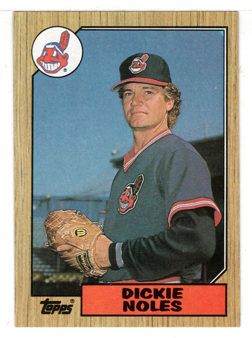 Dickie Noles - Cleveland Indians (MLB Baseball Card) 1987 Topps # 244 Mint