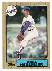 Orel Hershiser - Los Angeles Dodgers (MLB Baseball Card) 1987 Topps # 385 Mint