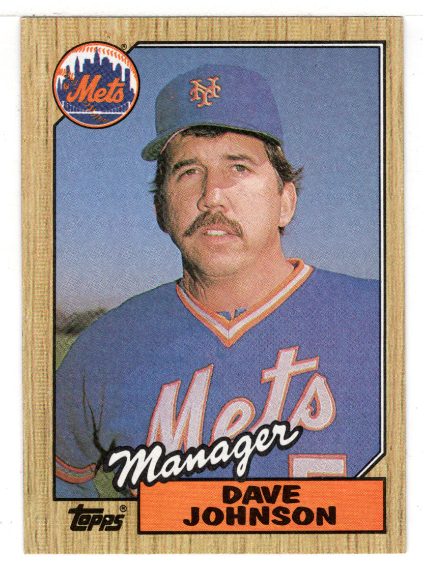 Dave Johnson - New York Mets - Manager (MLB Baseball Card) 1987 Topps # 543 Mint