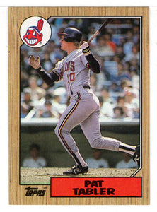 Pat Tabler - Cleveland Indians (MLB Baseball Card) 1987 Topps # 575 Mint