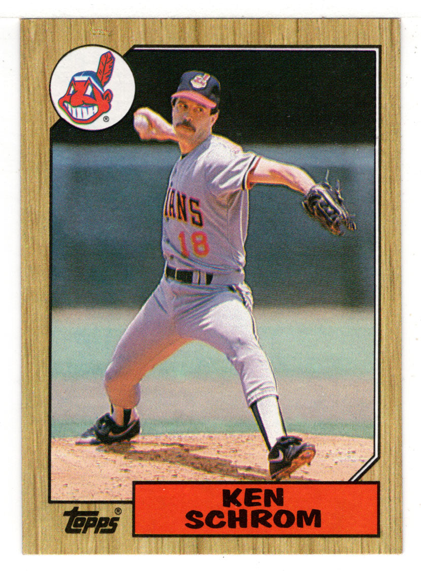 Ken Schrom - Cleveland Indians (MLB Baseball Card) 1987 Topps # 635 Mint