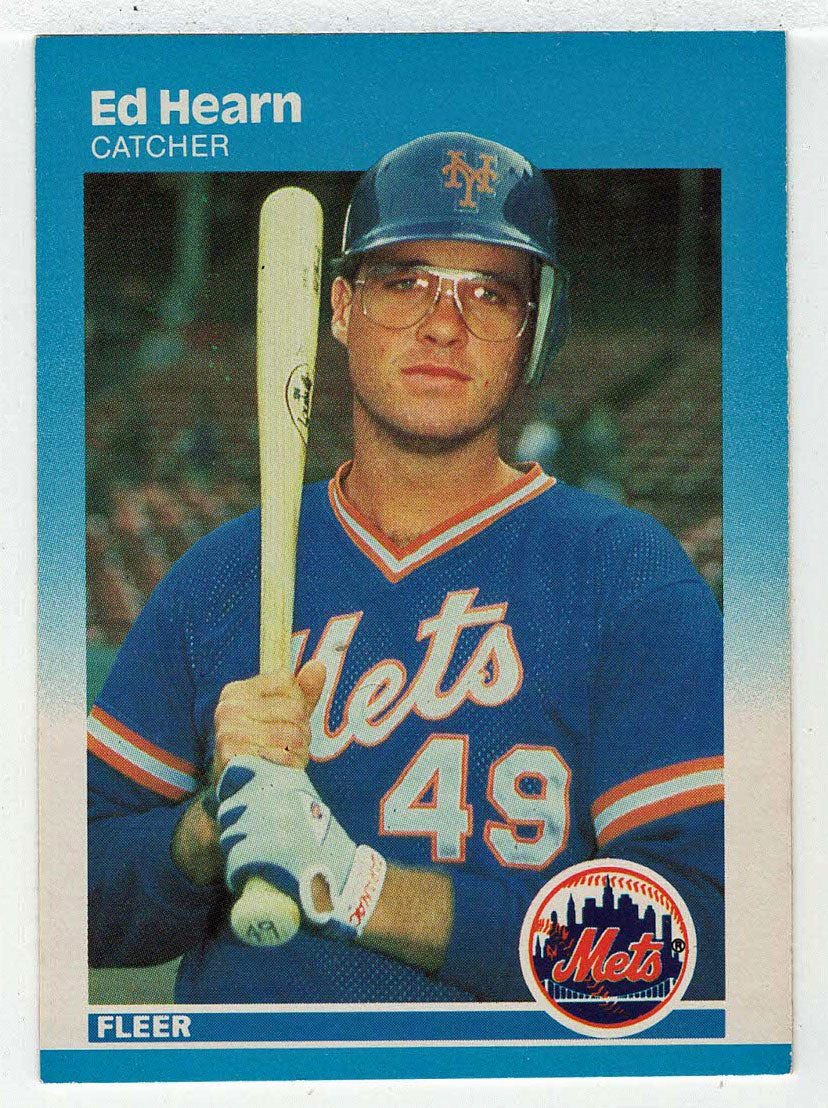 Ed Hearn RC - New York Mets (MLB Baseball Card) 1987 Fleer # 10 Mint