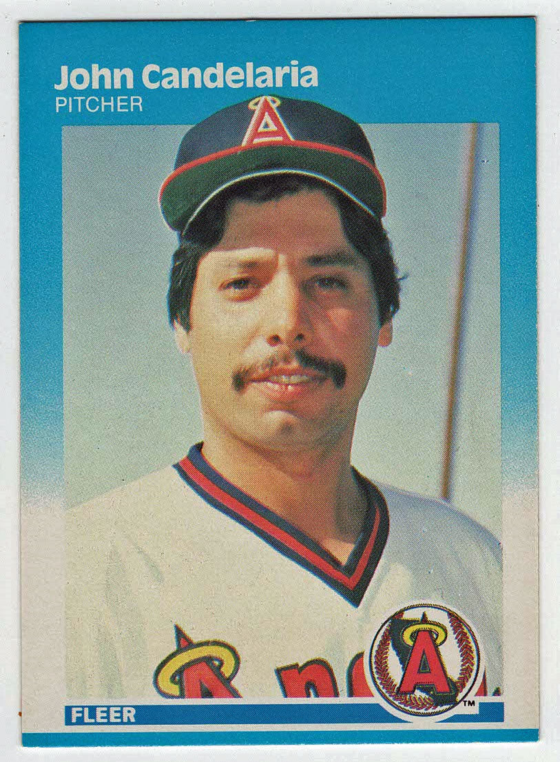 John Candelaria - California Angels (MLB Baseball Card) 1987 Fleer # 75 Mint