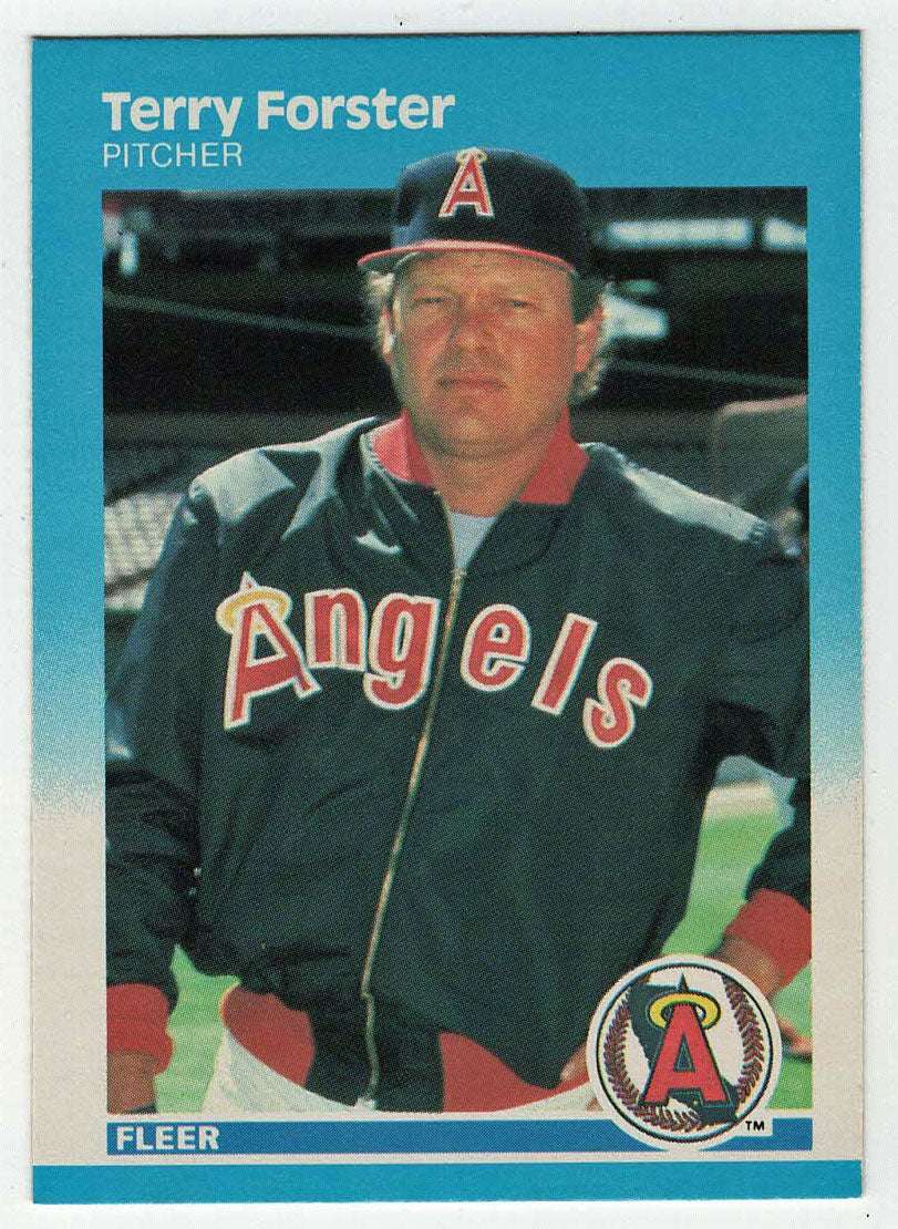 Terry Forster - California Angels (MLB Baseball Card) 1987 Fleer # 80 Mint