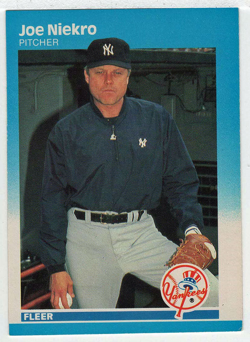 Joe Niekro - New York Yankees (MLB Baseball Card) 1987 Fleer # 106 Mint