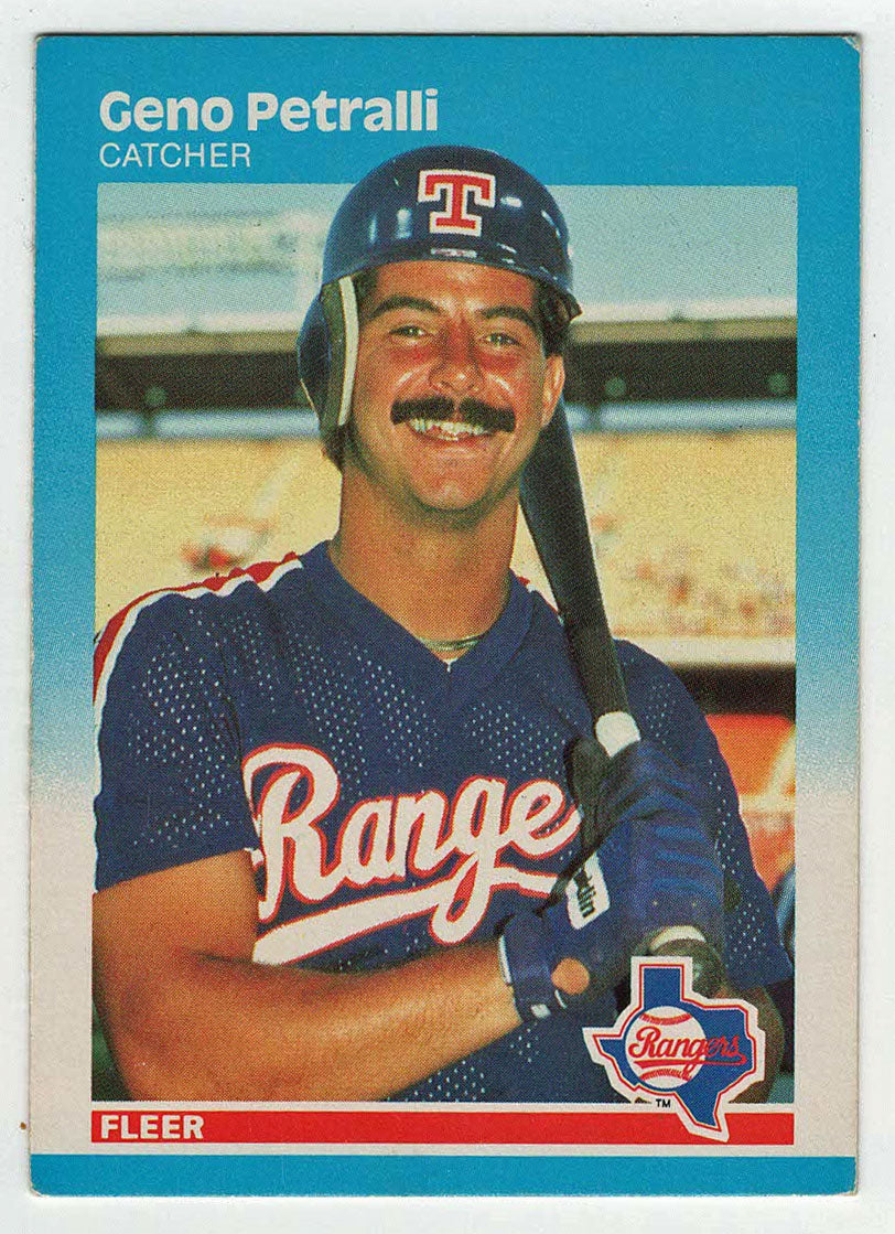 Geno Petralli - Texas Rangers (MLB Baseball Card) 1987 Fleer # 135 Mint