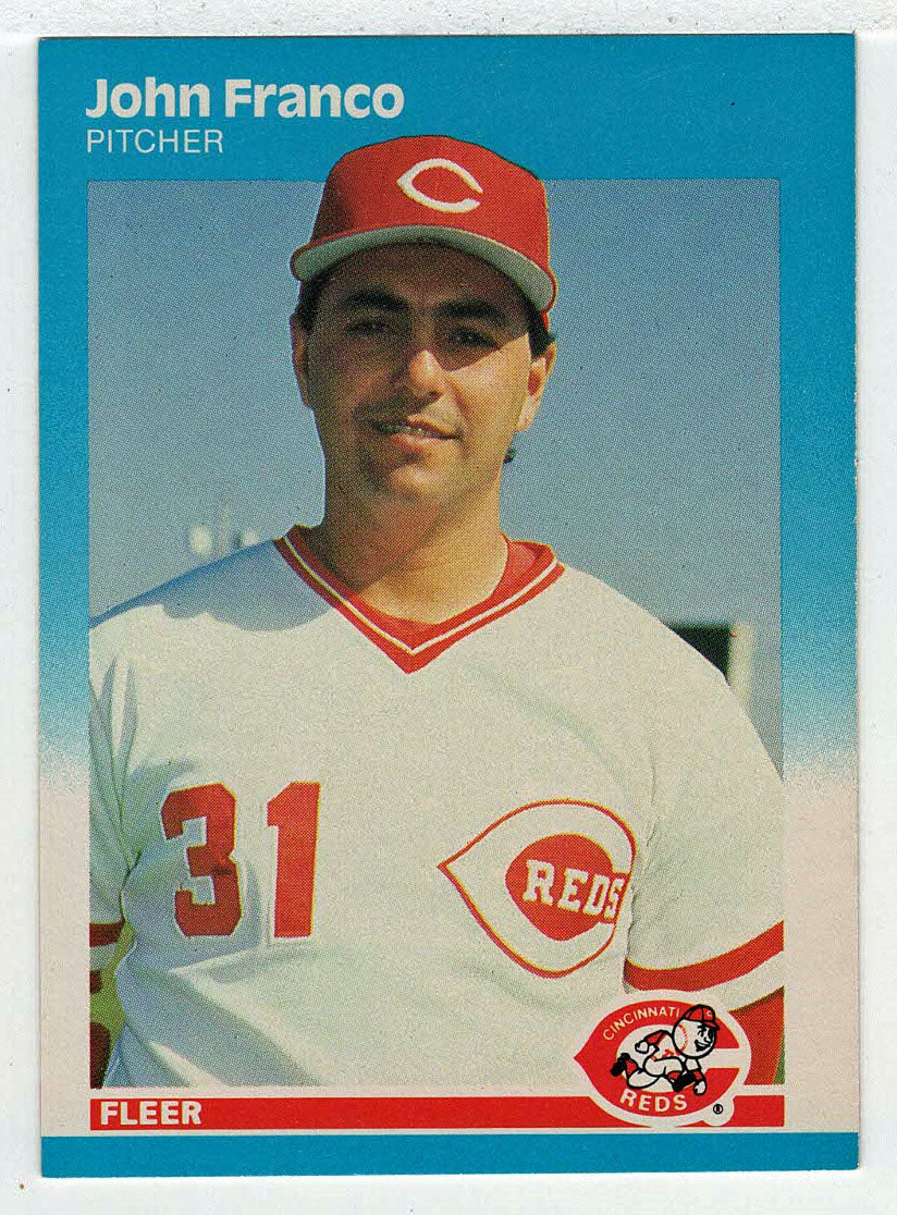John Franco - Cincinnati Reds (MLB Baseball Card) 1987 Fleer # 202 Mint