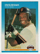 Chris Brown - San Francisco Giants (MLB Baseball Card) 1987 Fleer # 268 Mint