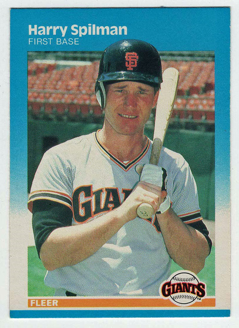 Harry Spilman - San Francisco Giants (MLB Baseball Card) 1987 Fleer # 284 Mint