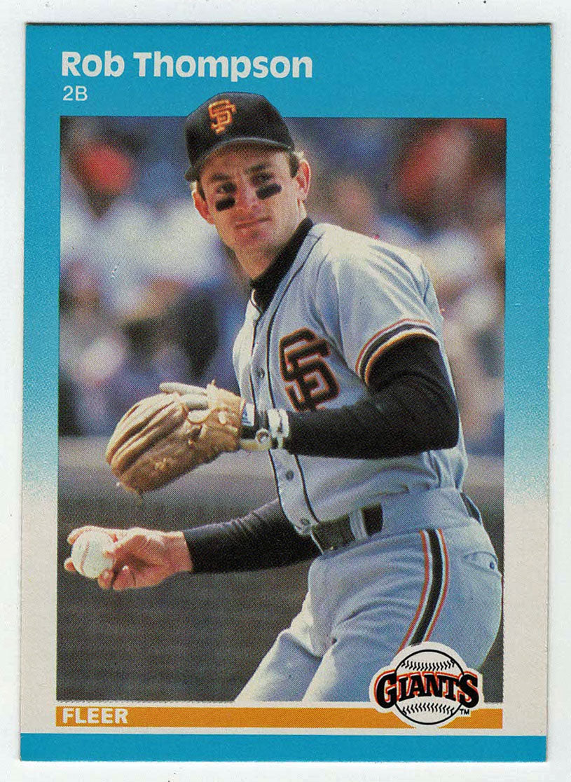 Robby Thompson RC - San Francisco Giants (MLB Baseball Card) 1987 Fleer # 285 Mint