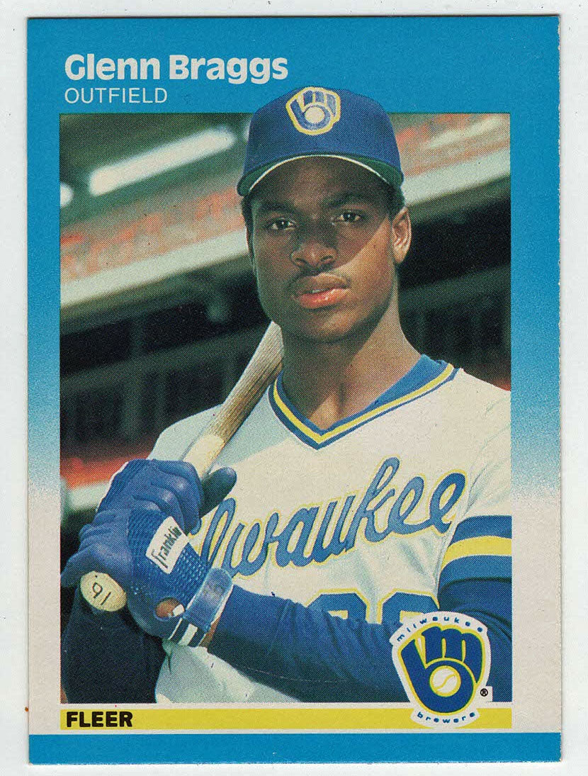 Glenn Braggs RC - Milwaukee Brewers (MLB Baseball Card) 1987 Fleer # 339 Mint