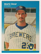 Mark Clear - Milwaukee Brewers (MLB Baseball Card) 1987 Fleer # 341 Mint