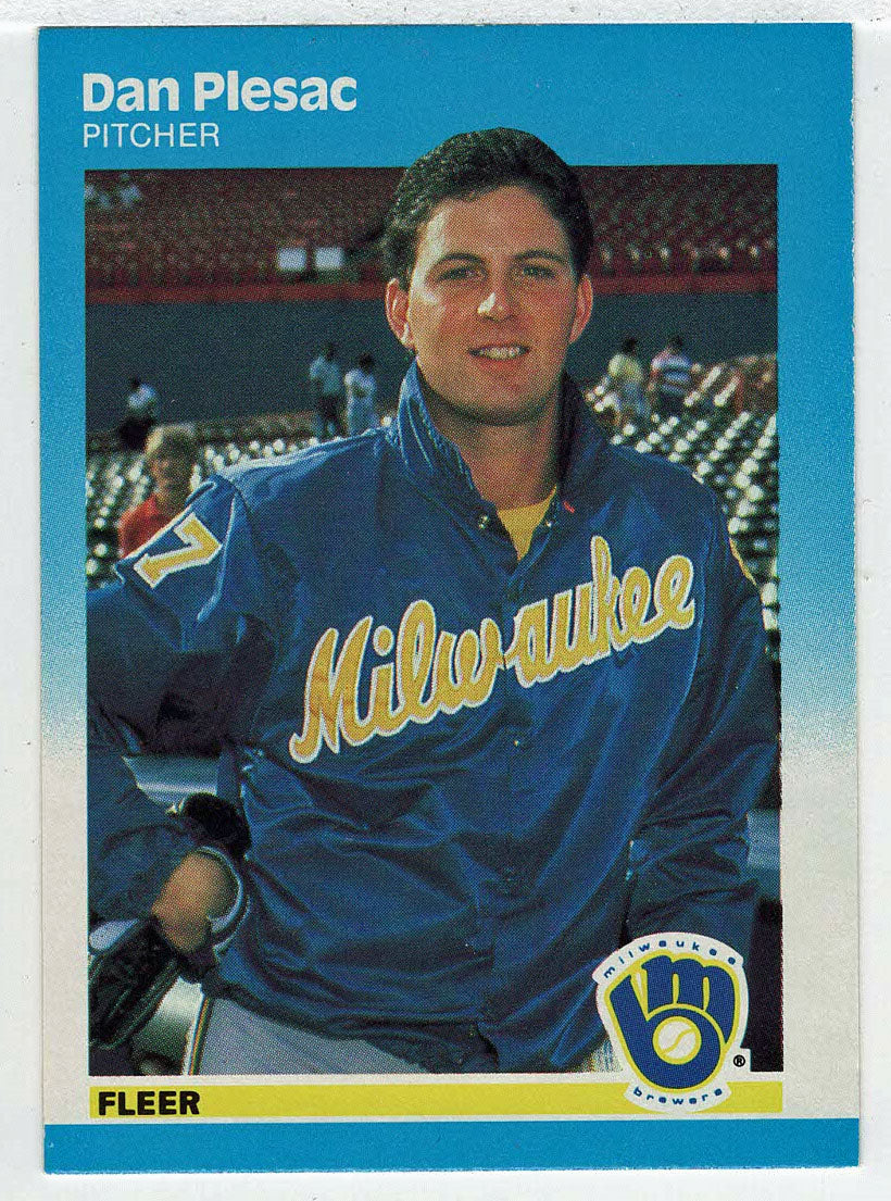Dan Plesac RC - Milwaukee Brewers (MLB Baseball Card) 1987 Fleer # 354 Mint