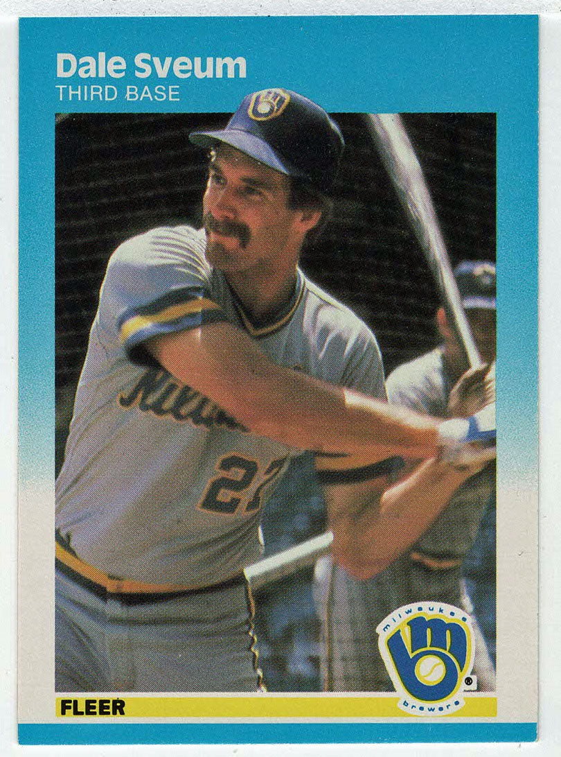 Dale Sveum RC - Milwaukee Brewers (MLB Baseball Card) 1987 Fleer # 358 Mint