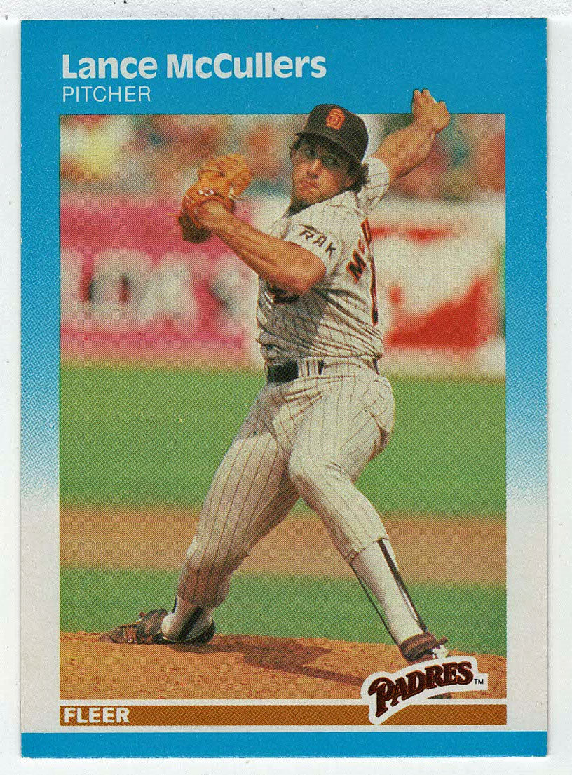 Lance McCullers - San Diego Padres (MLB Baseball Card) 1987 Fleer # 424 Mint