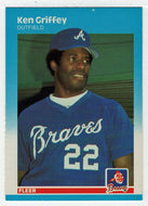 Ken Griffey - Atlanta Braves (MLB Baseball Card) 1987 Fleer # 516 Mint