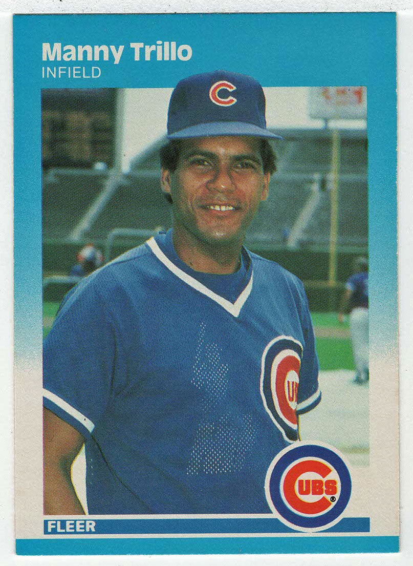 Manny Trillo - Chicago Cubs (MLB Baseball Card) 1987 Fleer # 577 Mint