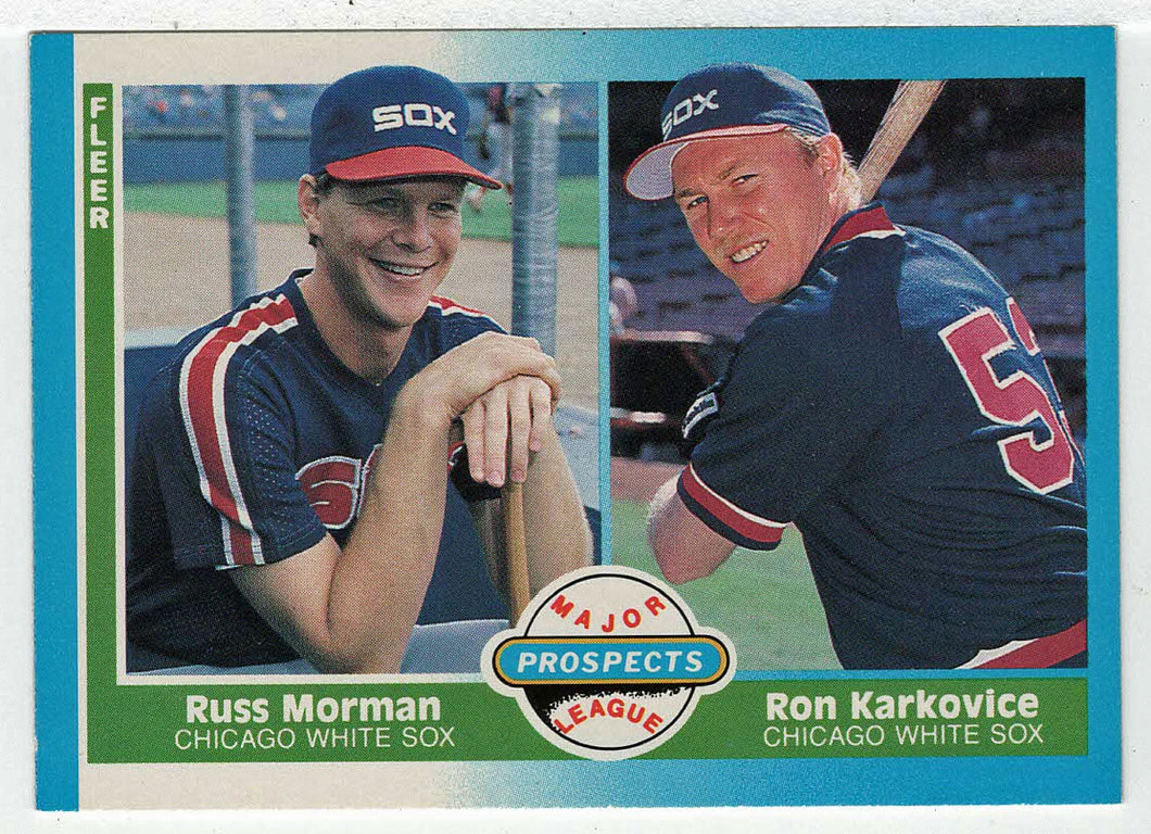 Ron Karkovice RC - Russ Morman RC - Chicago White Sox (MLB Baseball Card) 1987 Fleer # 645 Mint