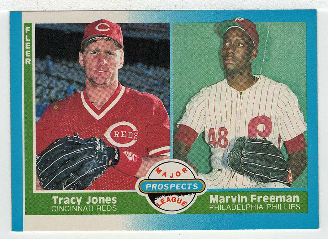 Tracy Jones RC - Marvin Freeman RC - Cincinnati Reds - Prospects (MLB Baseball Card) 1987 Fleer # 651 Mint