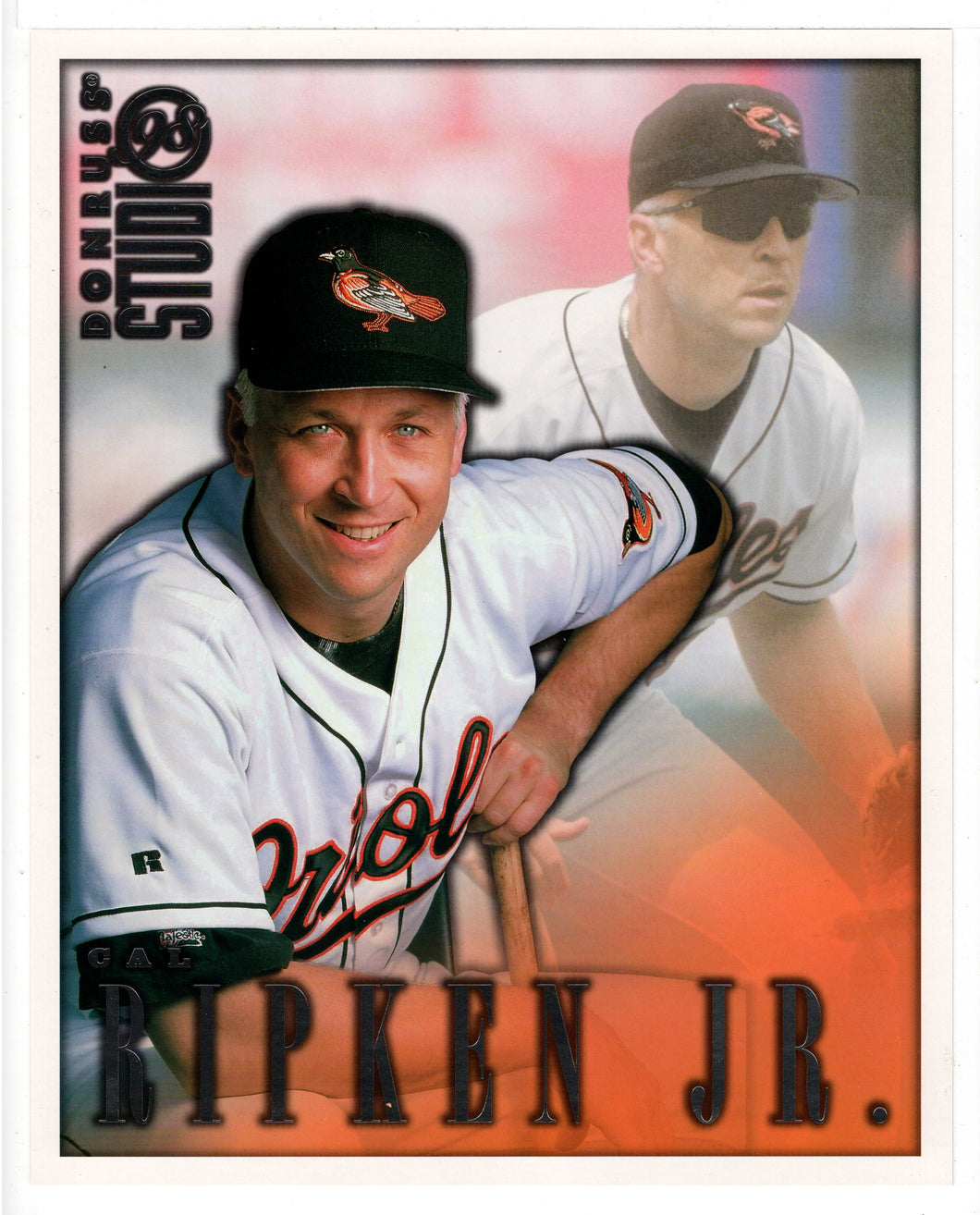 Cal Ripken - Baltimore Orioles - 8 X 10 Portrait Photo Card (MLB Baseball Card) 1988 Donruss Studio # 8 Mint